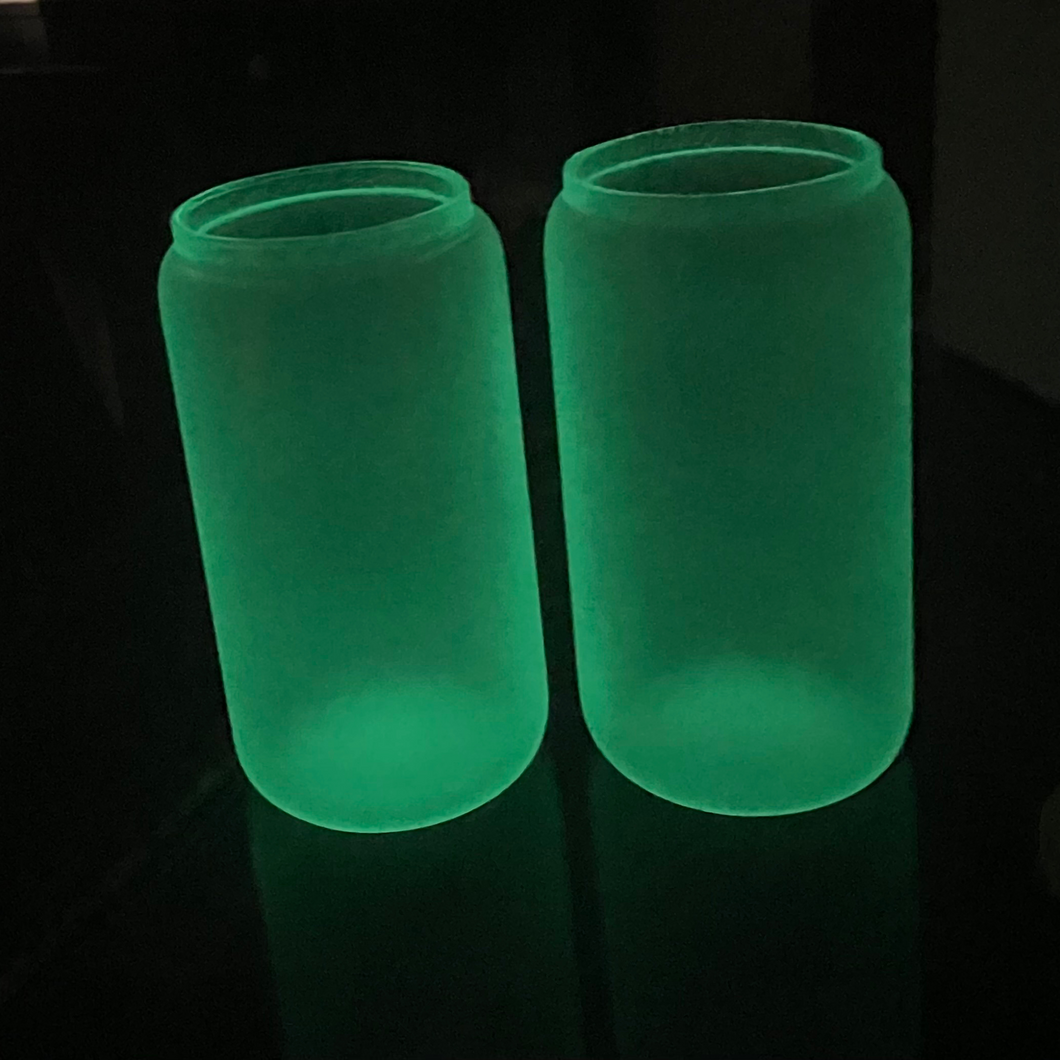 Glow-in-the-Dark Beer Can Glass