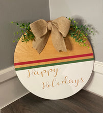 Load image into Gallery viewer, Happy Holidays Wood Sign
