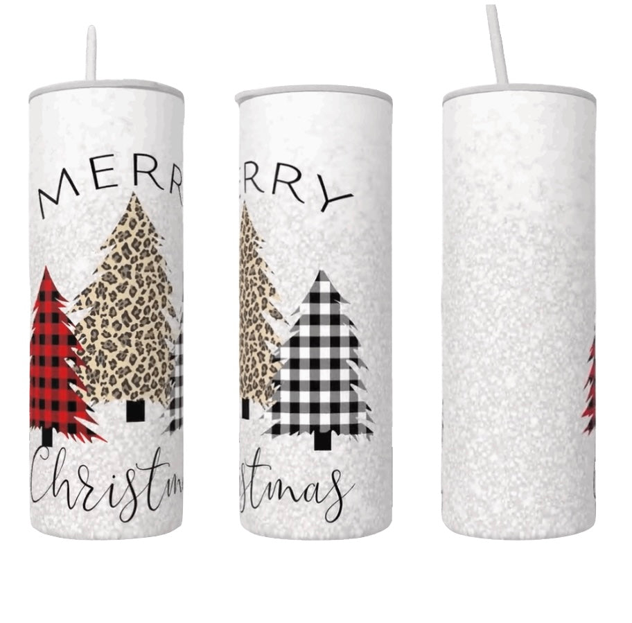 Merry Christmas Glitter Tumbler