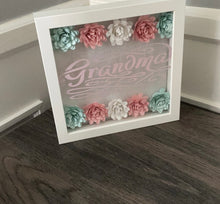 Load image into Gallery viewer, Pastel Flowers Shadow Box
