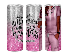 Load image into Gallery viewer, Nurse Glitter Tumblers

