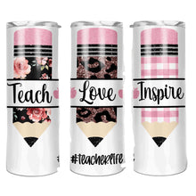 Load image into Gallery viewer, Teacher Life Teach, Love, Inspire (3 Pencils Design)
